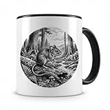 Samunshi® Maus Tasse Maus in der Wildnis Teetasse oder Kaffeetasse für Tierfreunde Tier Tassen zum Geburtstag Mug for Kaffee Tee