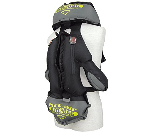 Hit-Air  Chaleco airbag Original, Color Negro, tamaño Medium