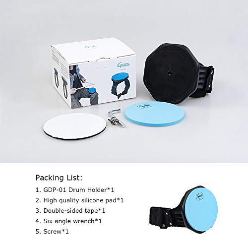Drum Practice Pad - Guitto Gdp-01 Drum Pad Holder Stand, Leg Practice Drum With Strap For Kids For Adults, 5-Inch #TOP6