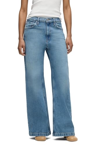 HUDSON Women's Jodie High Rise Loose Fit Wide Leg Jean