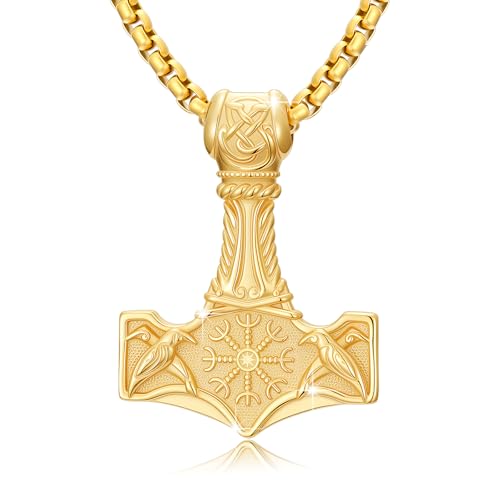 Collier mythologie marteau de Thor en argent, l'accessoire des festivals et du style quotidien