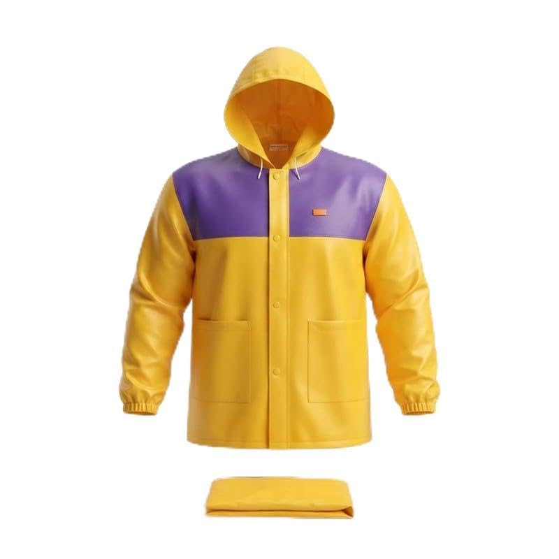 𝟏𝟓 𝐘𝐚𝐫 𝐋𝐨𝐧𝐠 𝐋𝐢𝐟𝐞 𝐖𝐚𝐫𝐫𝐚𝐧𝐭𝐲 Foldable Waterproof Rainsuit, Hooded Full Sleeve Jacket with Pants for Men and Women, Travel Rainwear for Cycling, Field Work & Monsoon Season.-image-30