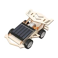 harayaa Educational Solar Power Car Model Solar Powered Car Assembly Kit Sun Power Vehicle Model for DIY Science Experiment School Learning Scientific Assembly Toy for 9-12 Kids Teens