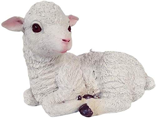 upc Estatuas para jardín Figura de Estatua de jardín de Animales de Cabra de Resina: la Mejor decoración artística para el hogar u Oficina al Aire Libre en Interiores