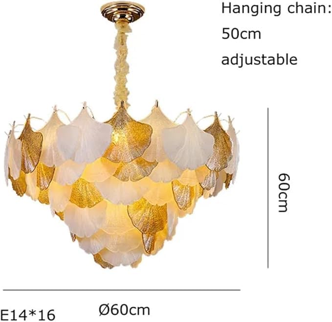 Image of 600 mm Chandelier for Living Room Modern | 3 Color Smart Jhoomer for Hall Ceiling | Remote, Alexa, Google Control | Jhumar Lighting for Home | Dining Lights Hanging Modern Crystal