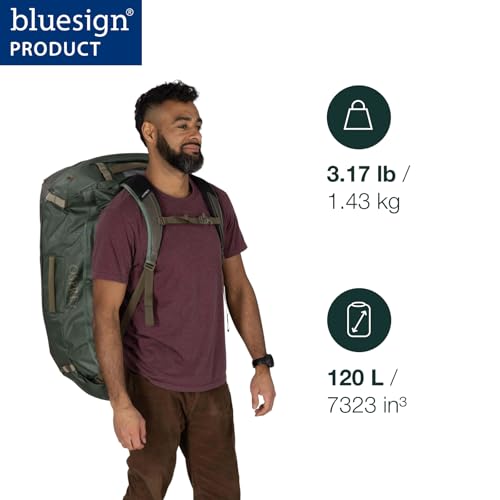 Image of Osprey Transporter Lightweight Travel Duffel Bag - Extra Large Water Resistant Durable Gear Bag for Men and Women