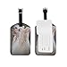 ALAZA Chinesischer Schopfhund Luggage Tag PU-Leder-Tasche Tag Travel Koffer ID Identifier-Gepäck-Aufkleber