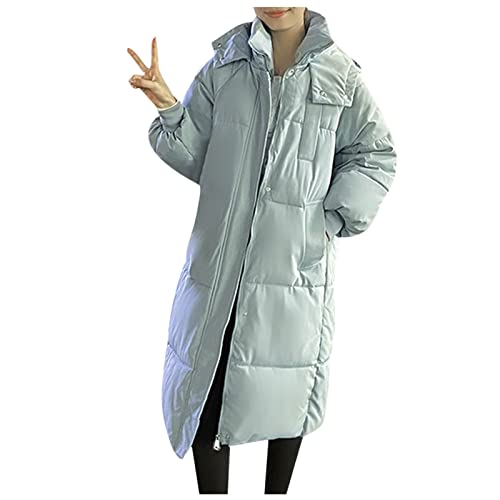 Boxiacey Womens Long Packable Puffer Winter Jacket Zip Quilted Down Coats Pocket Hooded Outwear Warm Fashion 2023 Clothes #TOP7
