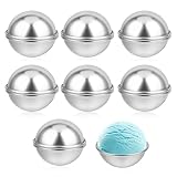 16 Pcs Bath Bomb Molds 6cm/2.3Inch DIY Metal Bath Bomb Crafting Mould Bath Bomb Making Kit Bath Bomb Press Soap Making Kit for Adults Bath Metal Mold for DIY Making Supplies