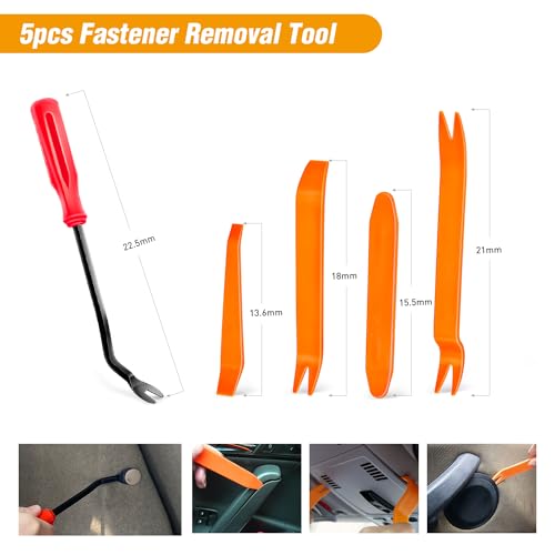 Image of GOOACC 200PCS Car Plastic Rivets Fasteners Push Retainer Kit, 10 Most Popular Sizes Auto Push Pin Rivets,for Tesla Body Interior and Exterior Retainer Fastener Clip