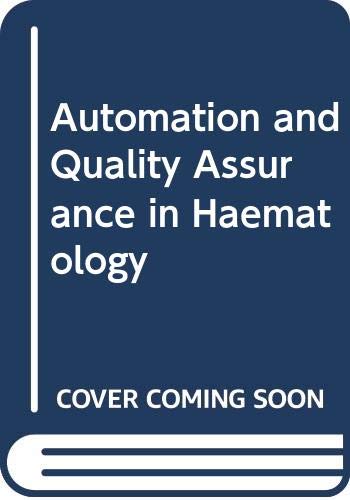 Amazon | Automation and Quality Assurance in Haematology | Rowan, R.M ...