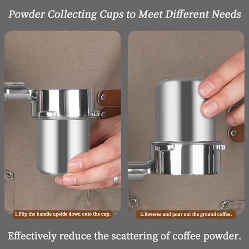 Image of Mongdio Electric Burr Coffee Grinder, Single Dose Burr Coffee Grinder, With 60-Step Grind Settings and 2600mAh Battery, For Drip, French Press, Espresso Moka Pots, Black