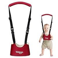 Vicloon Lauflernhilfe Gehhilfe für Baby,Einstellbare Baby Laufgeschirr mit Sicherheitsverschluss und Magischen Aufklebern,Atmungsaktiv Stehen Gehen Lernen Helfer Sicherheitsleinen für Bay 8-18 Monate