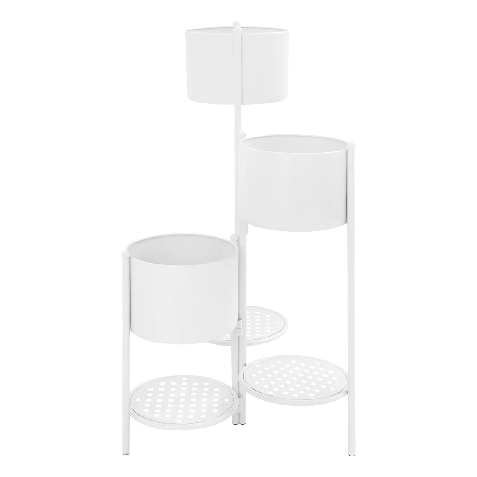 IOPKLYTF Plant Stand Corner Plant Stand 3-Tier Iron Flower Pot