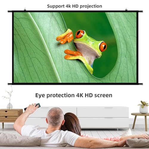 Pantalla para proyector de 84 pulgadas 16:9 blanco miniatura 5
