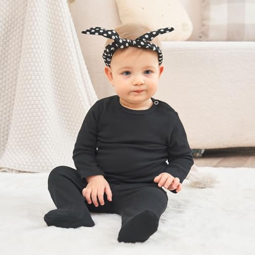 Image of Baby Long Sleeve Shirts Infant Toddler Tshirt Ribbed Undershirts for Girls Boys Clothes 6 Months-3 Years