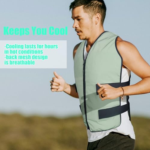 MR.ICE Colete refrescante – colete de gelo reutilizável para homens e mulheres – colete refrescante