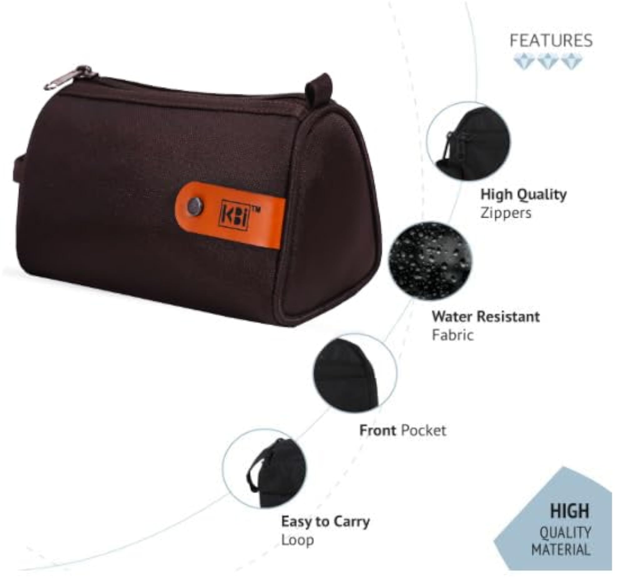 Toiletry Travel Bags Shaving Kit Makeup Pouch for Him & Her