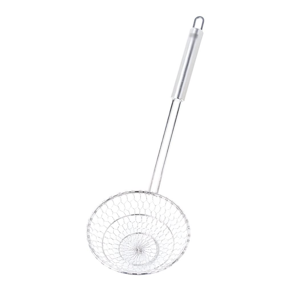 Espumadera de Cocina colador de Pasta Espumadera de Acero Inoxidable, colador pequeño colador de Cocina 9,8 "× 4,9" Pulgadas Herramientas de Cocina