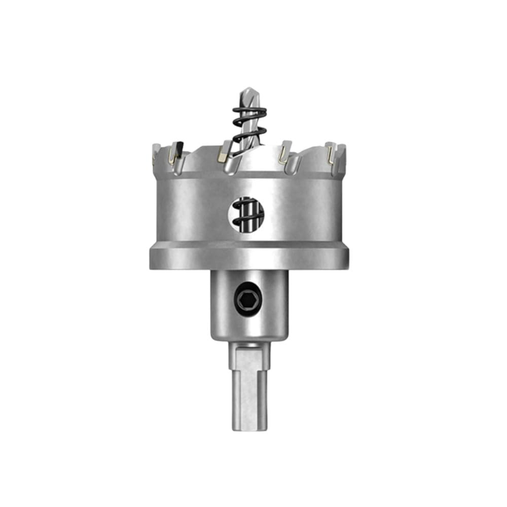 1 broca de sierra de corona TCT para herramienta de corte de metal de carburo de acero, placas de acero gruesas, perforación de 12 100 mm, broca de sierra de corona TCT, 95 mm
