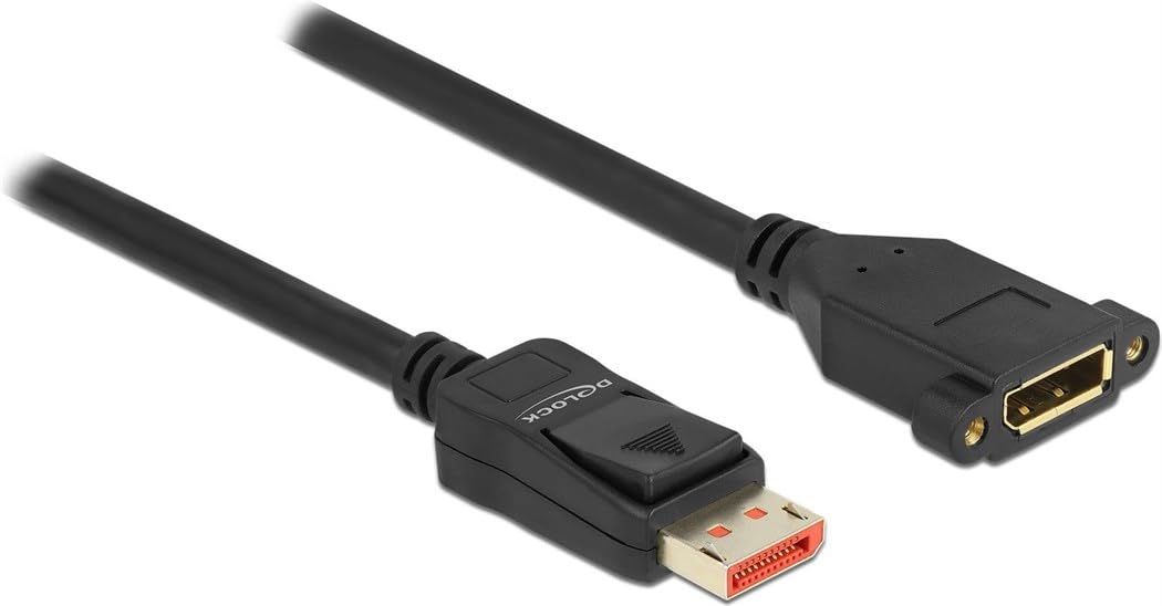 Delock DisplayPort Verlängerungskabel zum Einbau 8K 60 Hz 1 m