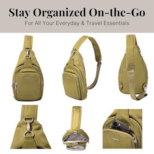 Image of Baggallini Women's Central Park Sling 12 inchx7 inch Crossbody Bag W /Convertible Adjustable Shoulder Strap