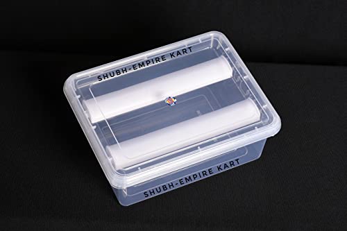 Shubh Empire Kart plastic Bangle box For Women,Jewellery box For Travelling,Poratble Chudi Organizer For Travel,Transparent One Rod Bangle Organiser (2 rod bangke box, 1, count)