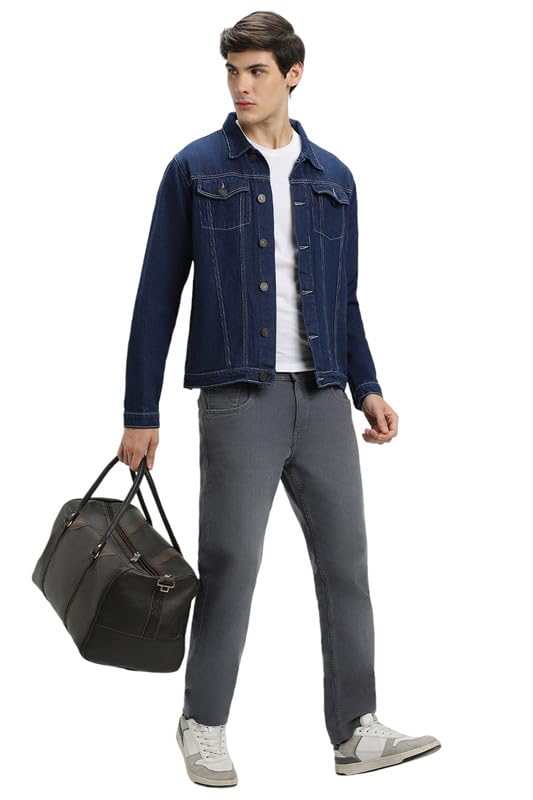 Image of DENNIS LINGO Cotton Men's Standard Length Denim Jacket