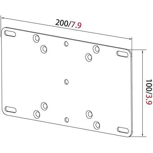 my wall HA2L - VESA Adapter, adaptiert VESA 75/100 auf bis zu VESA 200, kompatibel mit TV-Halterungen, Adapter, universell, Halterungserweiterung