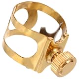 Abrazaderas para saxofón alto: su diseño fácil de usar permite una sujeción rápida y segura al saxofón para interpretaciones impecables. clip para boquilla de saxofón