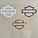 Motorcycle bar and Shield Design Vinyl Decal #2 Pieces Moto HD Club 5