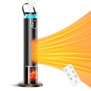 Space Heater,2024 New Portable Heaters with Humidification and Remote,1500W Electric Heaters for Indoor Use with Thermostat,75° Oscillation, 1-12H Timer,Safe and Quiet,For Office, Bedroom, Large Room