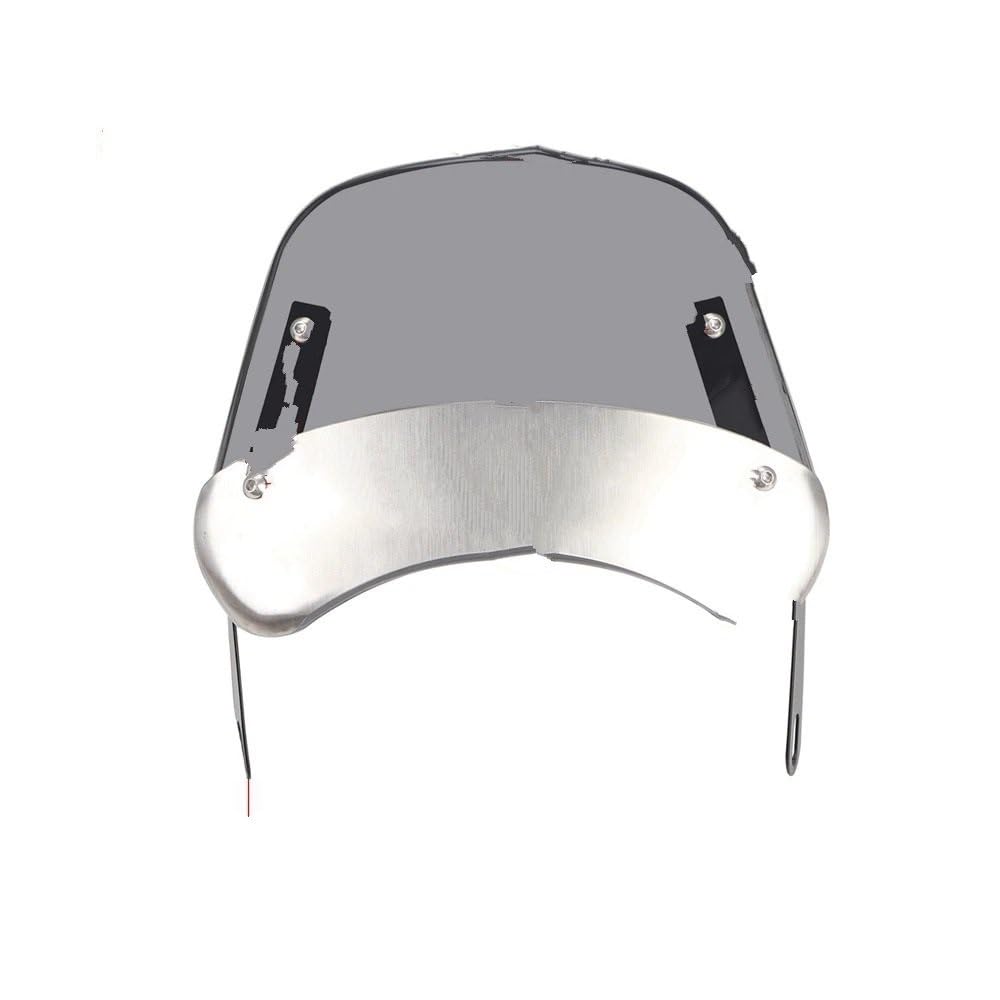 NLNGNZBZTP Windscreen Motorcycle Universal Black Windshield For Suzuki For Wind Deflector Windscreen Fairing(Grey B)