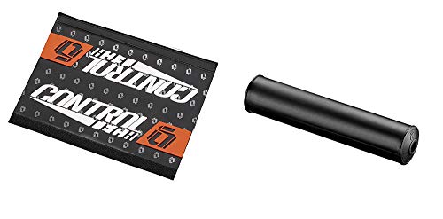 Controltech Whip 7/8" Handlebar Medium Rise With Pads, Black, Orange Decal #TOP2