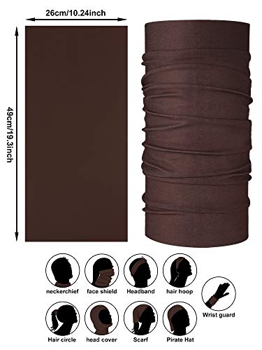 12 Pieces Balaclava Face Mask Headbands Colorful Headwear Scarf Uv Protection Neck Gaiter With Reflective Tape For Women Men Outdoor Sports #TOP1