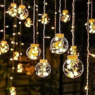 V.E.S.P.A 12-Ball String Lights with 8 Flashing Modes – Perfect for Indoor & Outdoor Decoration – Ideal for Diwali, Christ... Price In India