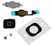 EShine(TM) Iphone 5 home button replacement key cap + Flex Cable + Rubber Gasket + Metal Piece for Iphone 5 5G Black