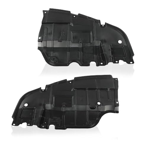 PIT66 Under Engine Splash Shield Cover Compatible with Lexus ES350 2007-2012 Left & Right Side Black Splash Shield Cover 5144133120, 5144233120, LX1228105, LX1228106