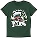 Belive Custom T-Shirt – Personalized Holiday Shirt with Custom Backside Text, Year or Name | Handmade Christmas Outfit for Baby, Kids, Youth, Adult, & Family