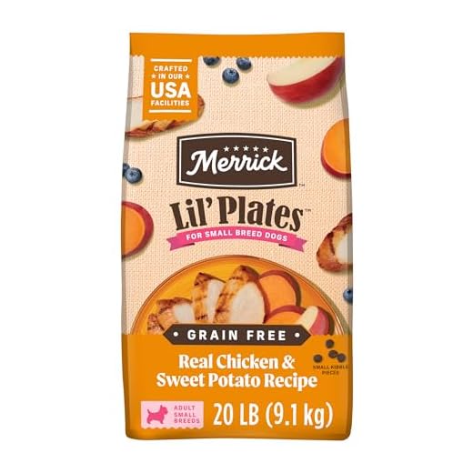 Merrick Lil’ Plates Premium Grain Free Dry Dog Food For Small Dogs, Real Chicken And Sweet Potato Kibble - 20.0 lb. Bag