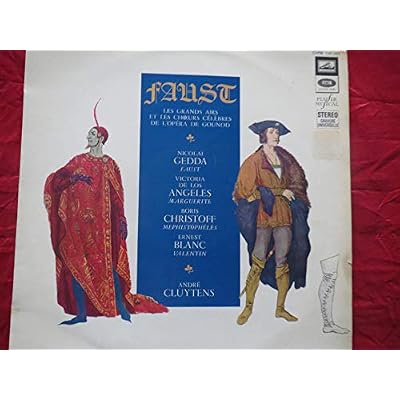 faust les grands airs et les choeurs celebres de l opera de gounod andre cluytens