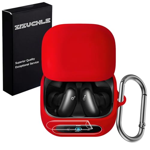 ZHZUCHLE for Anker Soundcore Liberty 5 Pro�P�[�X�ySoundcore Liberty 5 Pro�P�[�X&�ی�t�B����&�J���r�i��3�_�Z�b�g�z�V���R���� �S�ʕی� �����h�~ ������� �L�Y�h�~ �ϏՌ� �����[�d�\ 