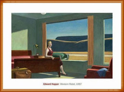 Amazon.co.jp: ポスター エドワード ホッパー Western Motel 1957 額装