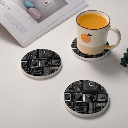 Dessous de verre pour boissons en diatomite pour protéger la table des taches de café - 3