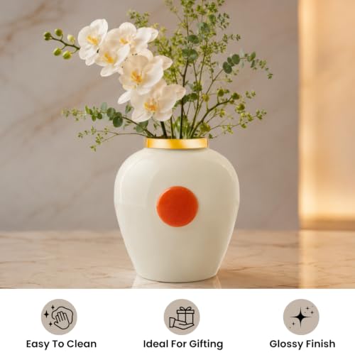 Image of Urban Born Vases For Living Room Corner |Big Vases For Elegant Home Decoration |Home Decor Flower Vase Iron |Fresh or artificial Metal Flower Vase Stand For Dining Table, Bedroom, Office, Wedding Gift