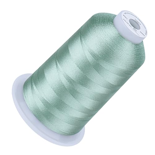 Image of Simthread 5000M 40WT Polyester Embroidery Thread, Sea Crest 542 | 5000M 40WT polyester thread feeds smoothly for machine embroidery, monograms, logos, patches and quilting.