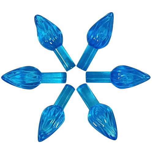 National Artcraft Medium Aqua Twist-Style Ceramic Christmas Tree Lights