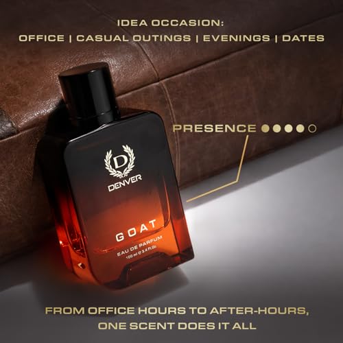 Image of DENVER GOAT Perfume For Men - 100 ML | Woody, Musky | Long Lasting Fragrance | Eau De Parfum