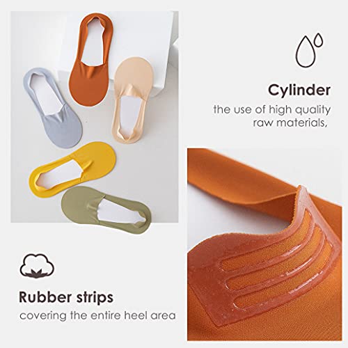 Zonebike Women Girls No Show Socks Low Cut Liner Non Slip Invisible Hidden Sock Cool Comfort Breathable (Random Color 8 Pairs) #TOP5