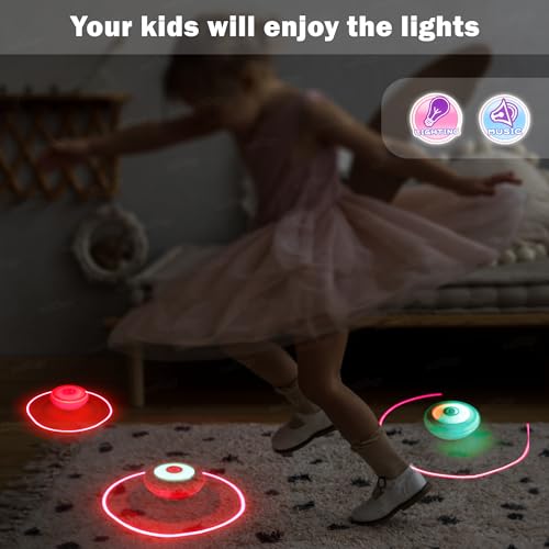 Image of Zest 4 Toyz Spinning Top for Kids Magic Light Toy with Flashing LED Light Up and Dynamic Music Non-Toxic Toys for Boys & Girls Multicolor (Pack of 1)